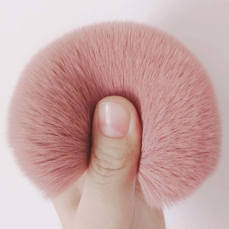 Mini Fluffy Powder Blush Brush Set for Women & Girls – Portable Makeup Tools