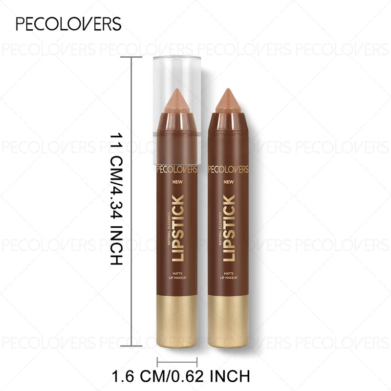 12Pcs Waterproof Matte Lipstick Set Contour Lip Tint Long-Lasting Makeup