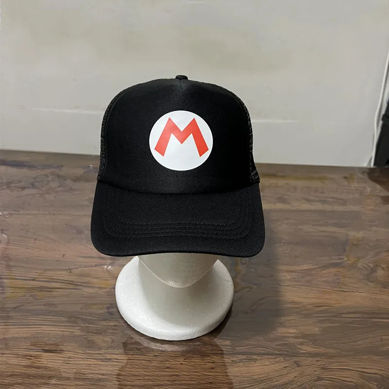 Unisex Trucker Sun Hat - Adjustable Mesh Baseball Cap for Anime Cosplay