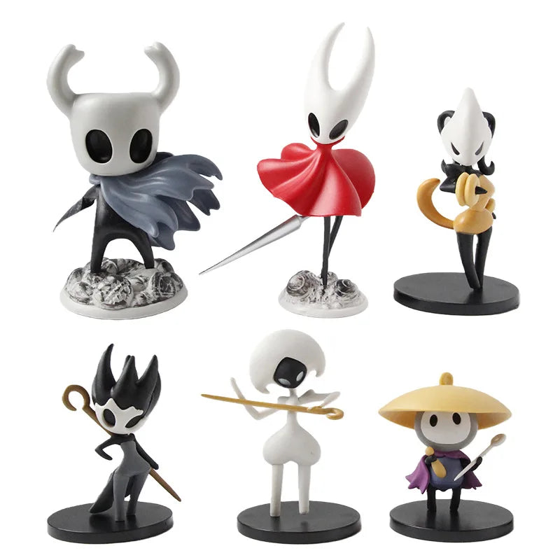 6Pcs Hollow Knight Themed PVC Collectible Figures - Desktop Decor & Gifts