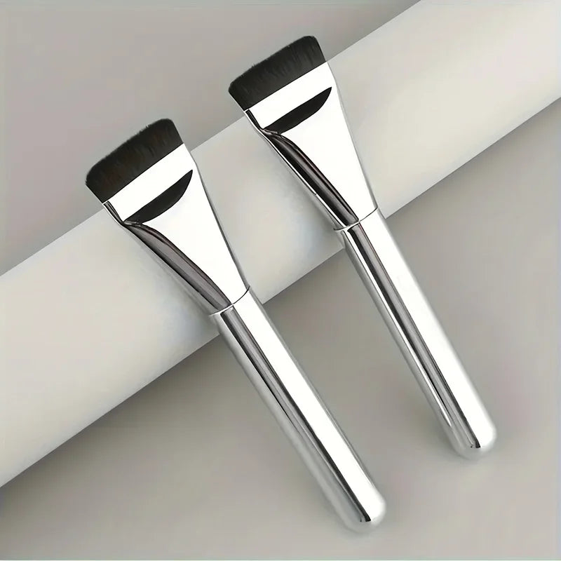 Flat Foundation Brush Set - Korean Makeup Spatula for Liquid Face Makeup