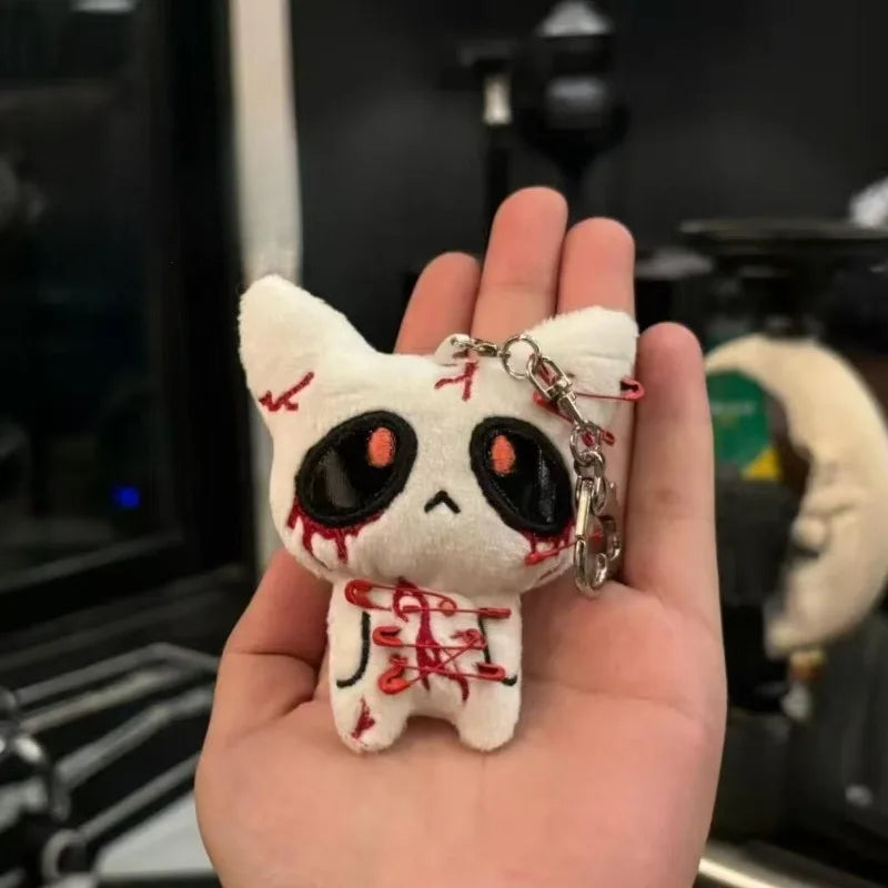 Halloween Horror Plush Keychain Creepy Monster Doll for Bags and Decor
