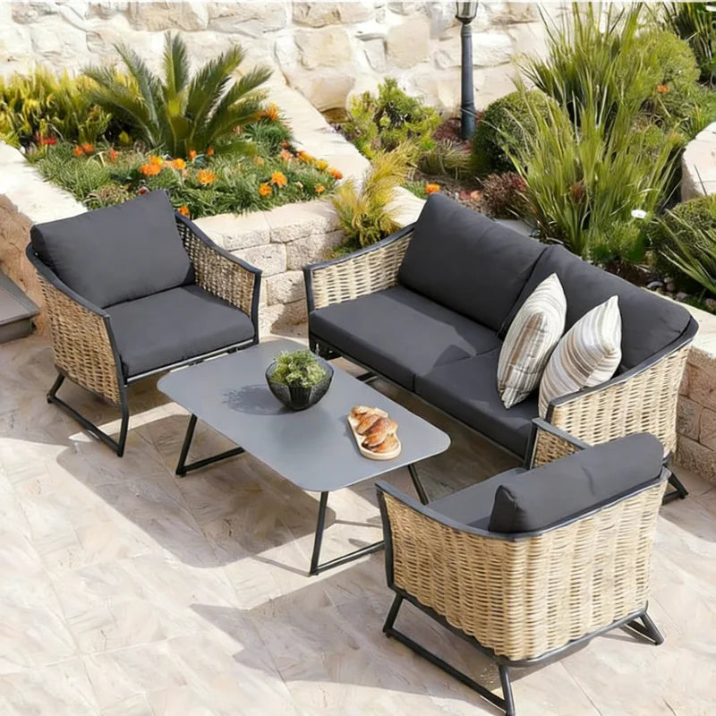 Outdoor Tropical Print Sofa Cushion Covers - Non-Slip Waterproof Furniture Protectors