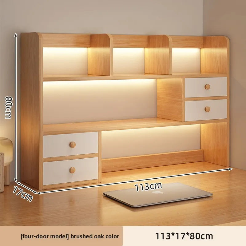 Small Multi-Layer Desktop Bookshelf - Office & Living Room Storage Shelf