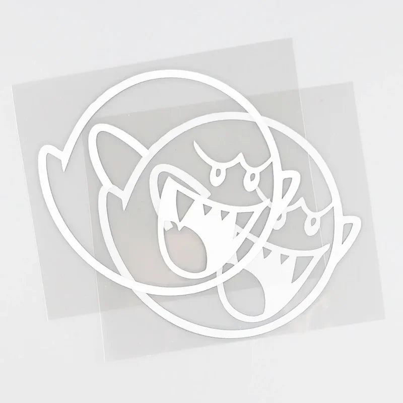 Halloween Horror Grimace Vinyl Car Decals - Waterproof Silhouette Stickers, 15cm