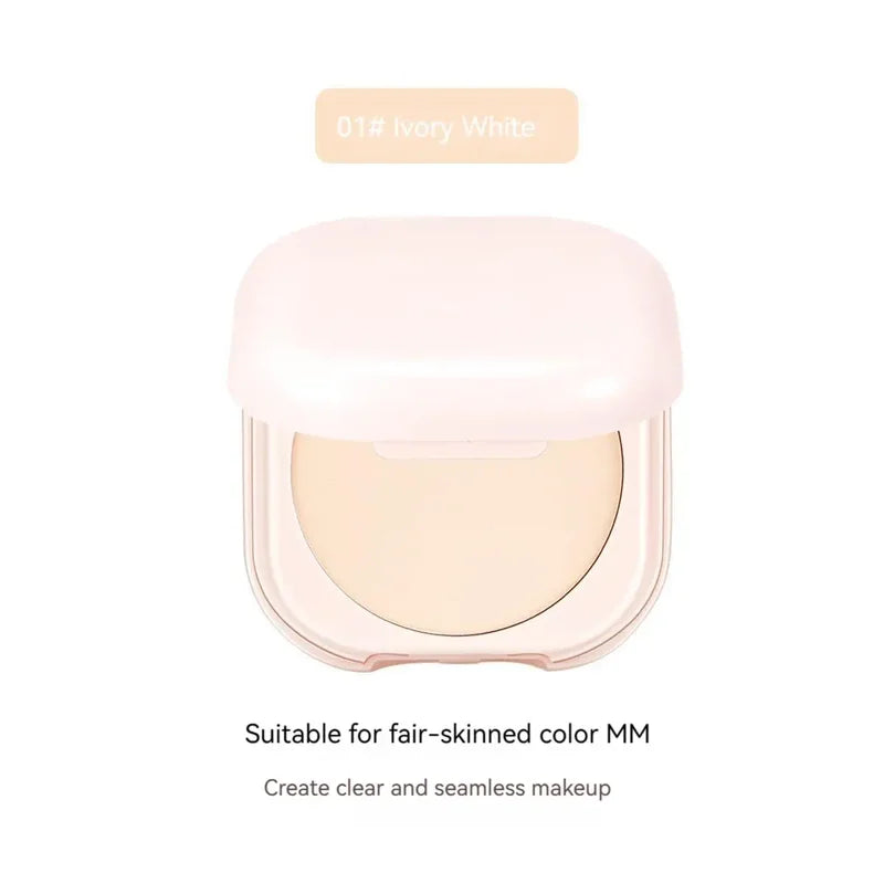 Oil Control Setting Powder with Mirror Compact for Matte Finish - Brightening Skin Tone
