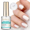 Milky White Nail Strengthener Polish - Long Lasting, Quick Dry, No Lamp Needed