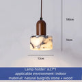 Modern Round Marble LED Pendant Light for Living Room Kitchen Bedroom Dining Hall Ceiling Lamp