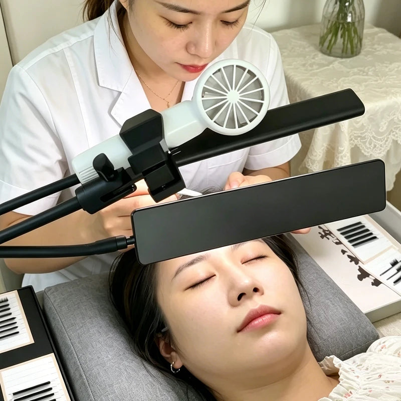Hands-Free Lash Extension Mirror with Clip and Tray Stand for Lash Artists