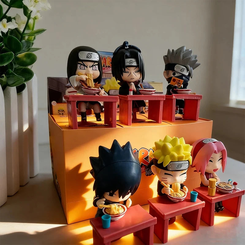 Anime Action Figures - Naruto Sasuke Kakashi PVC Miniatures, Series Blind Box Gift