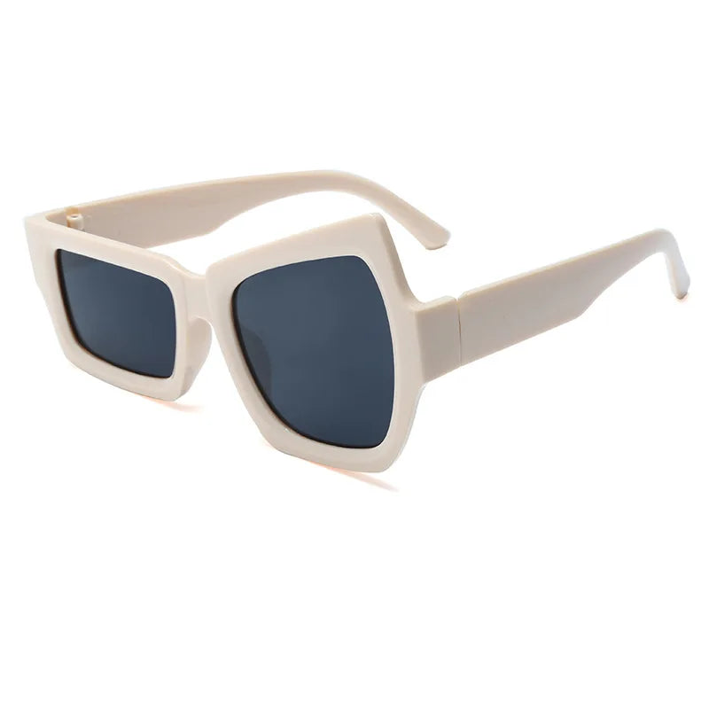 Unisex Polygon Vintage Sunglasses for Women and Men Square Sun Glasses Shades