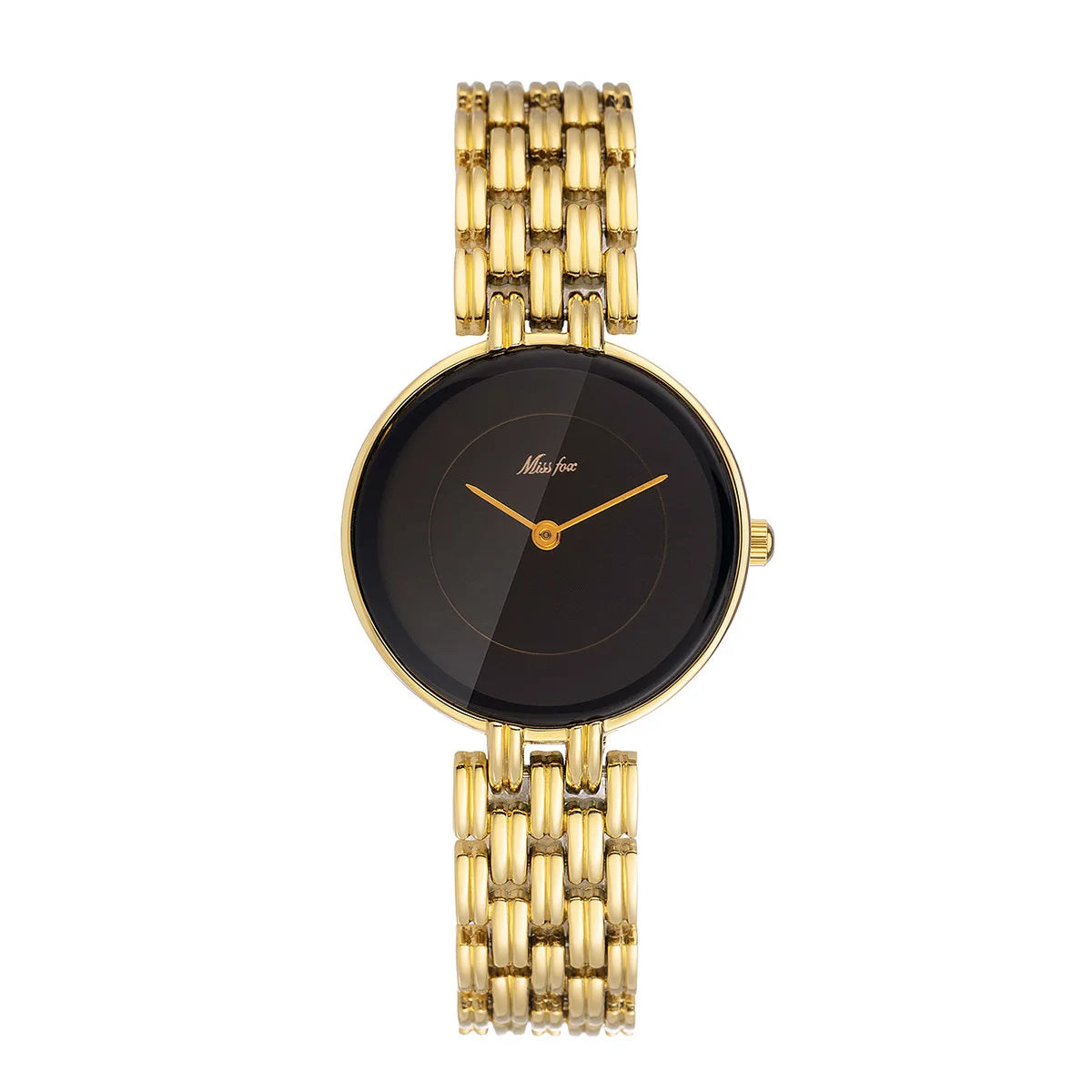 Women Business Retro Metal Quartz Watch with Waterproof Strap — Light Luxury