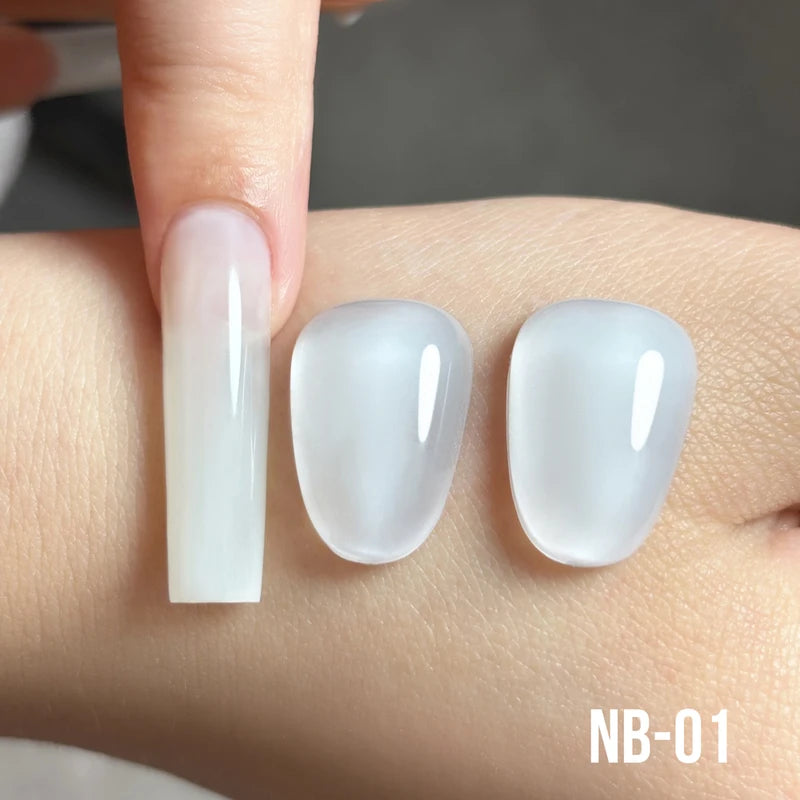 Natural Rubber Nail Base Gel - Hema-Free, 12ml, Eco-Friendly UV Nail Polish
