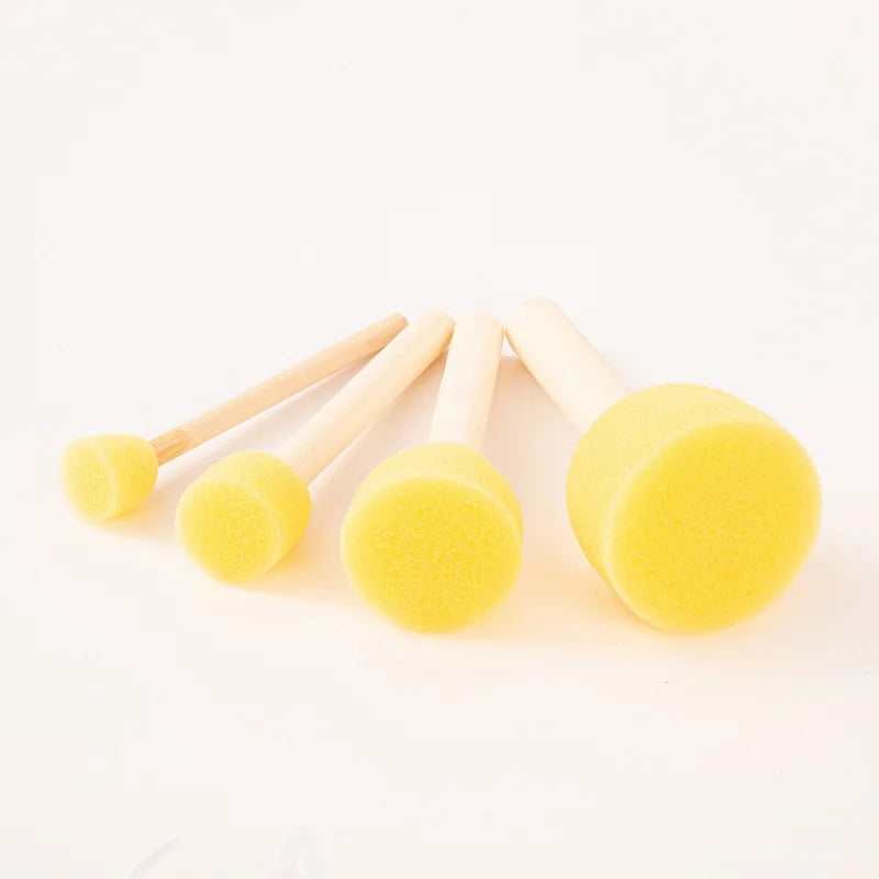 4PCS Drawing Sponge Seal Brush Set for Art & Graffiti DIY Painting