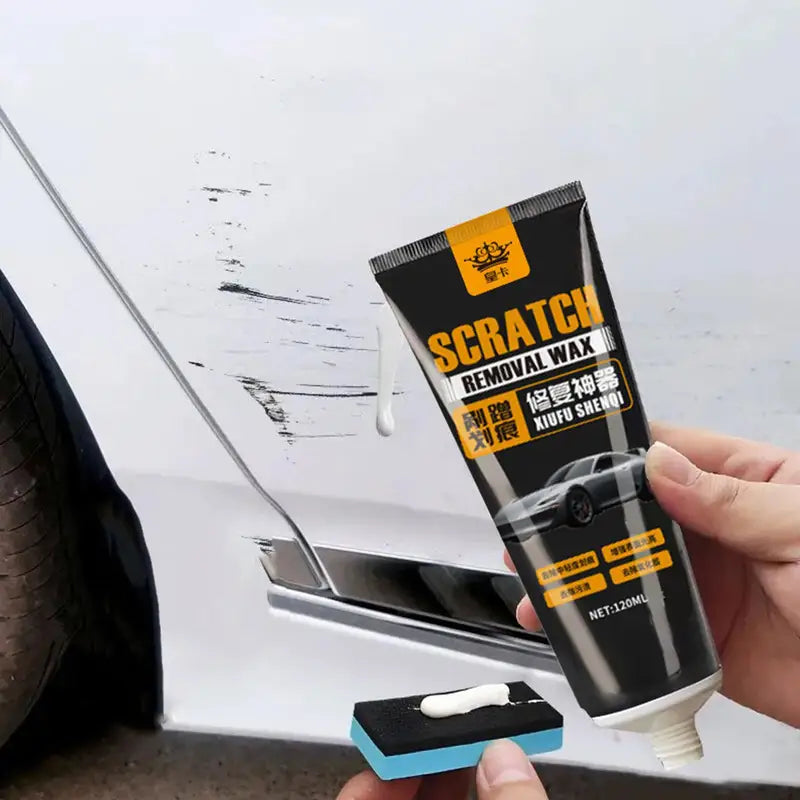 Car Scratch Remover Wax 120ml - Deep Surface Repair & Gloss Protection