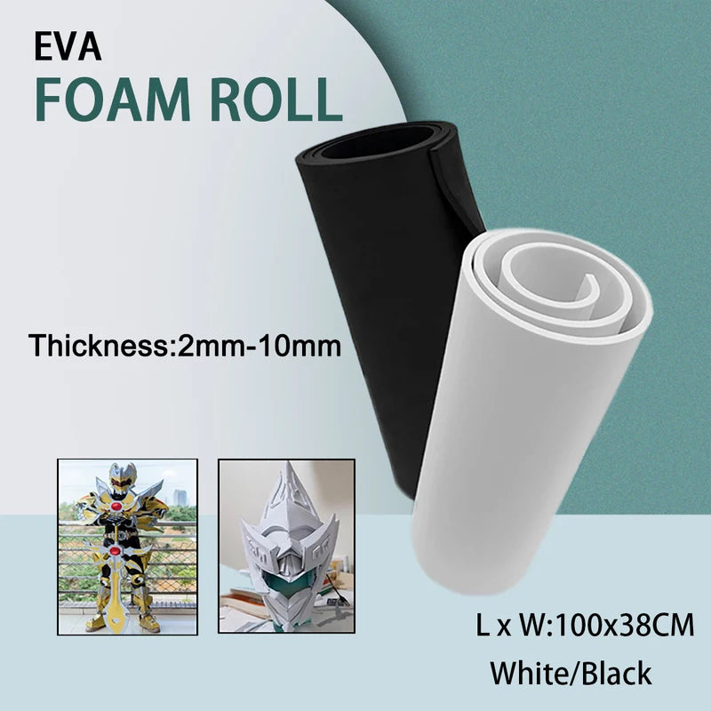 DIY Craft Foam Sheets 39x15 Inches, 2-10mm Thick EVA Foam for Cosplay & Projects