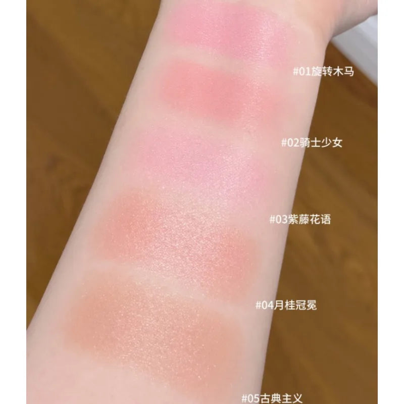 Buildable Waterproof Face Blush - Satin Finish, Skin-Adherent Makeup for Face