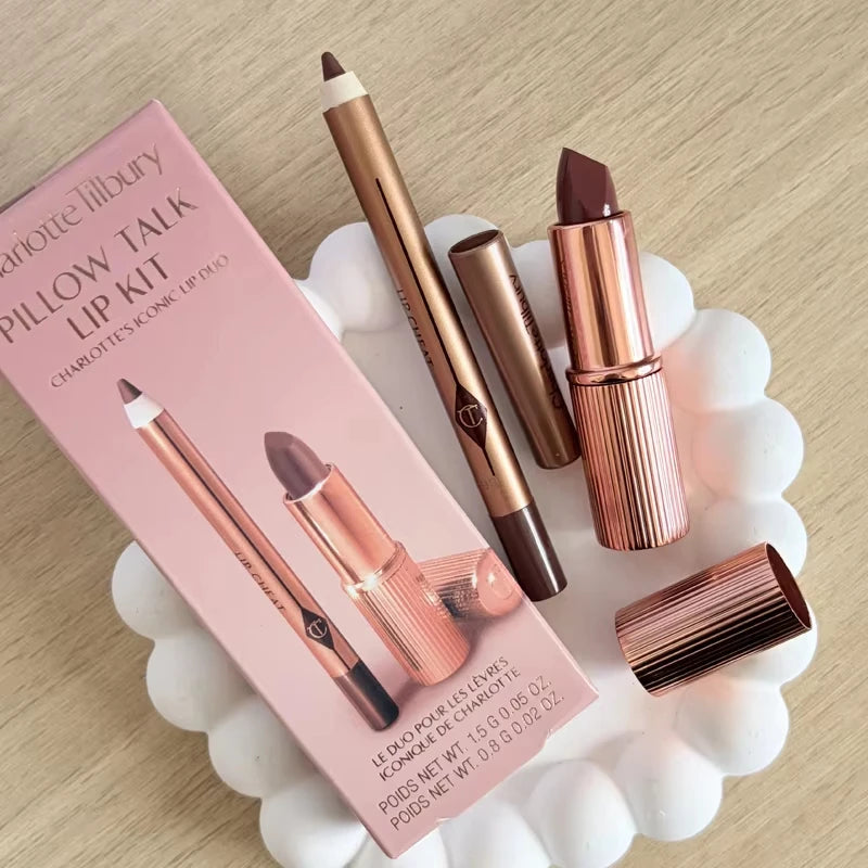 Lip Liner Set with Essential Oils - Silky, Lightweight, Natural Makeup