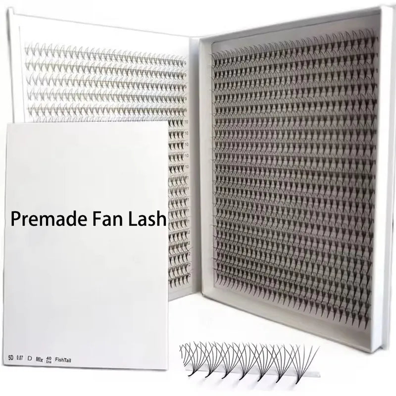 False Eyelash Extension Fans 20Line 2D 0.05/0.07mm Russian Volume Premade Lashes
