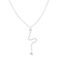 Hamsa Hand Jewelry Necklace Sign of Life Amulet CZ Charm Religious Pendant