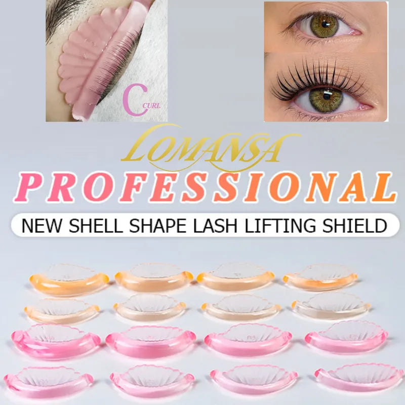 Eyelash Perm Pads & Shields - Reusable Lash Lift Stickers for Curling & Lifting