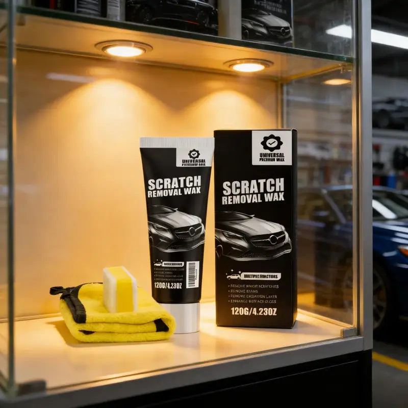 Car Scratch Removal Wax Kit - Hydrophobic Gloss & Polishing for DIY Car Care