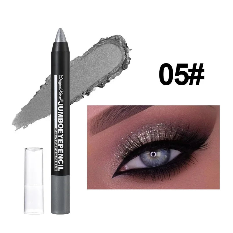 Long-lasting Waterproof Eyeshadow Pencil - 12 Color Options for Vibrant Eye Makeup