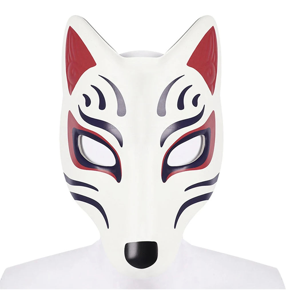 DIY Fox Mask Cosplay Costume Accessory for Halloween Party Anime Masquerade