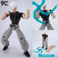 Articulated Anime Action Figure Toy Set with Interchangeable Parts - 14cm Collectible Display Model
