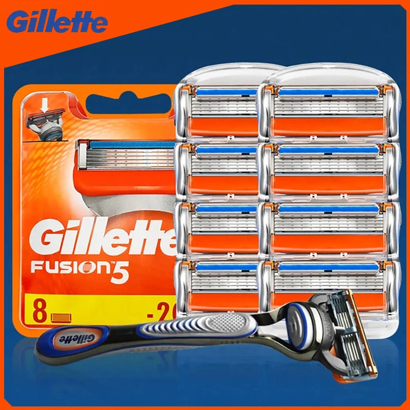 Men's Razor Blades Replacement Pack - Gillette Fusion 5 Safety Shaving Refills