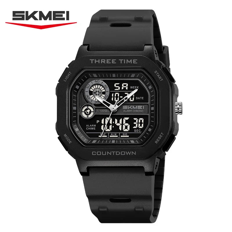 Men's Waterproof Digital Watch - Multifunctional Sports Military Style