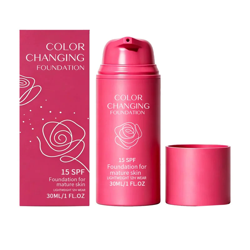 Temperature-Adjusting Foundation - Natural, Lightweight, Hydrating & Seamless Face Makeup