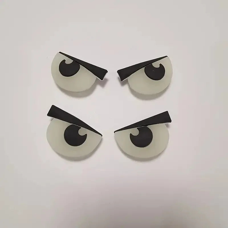 Fluorescent Big Eyes Shoe Charms Set Self-Luminous Shoe Accessories DIY Decor