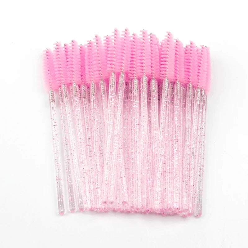 Eyelash Brushes and Mascara Wands Set - 25/50/100 Pcs for Eyelash & Eyebrow Makeup