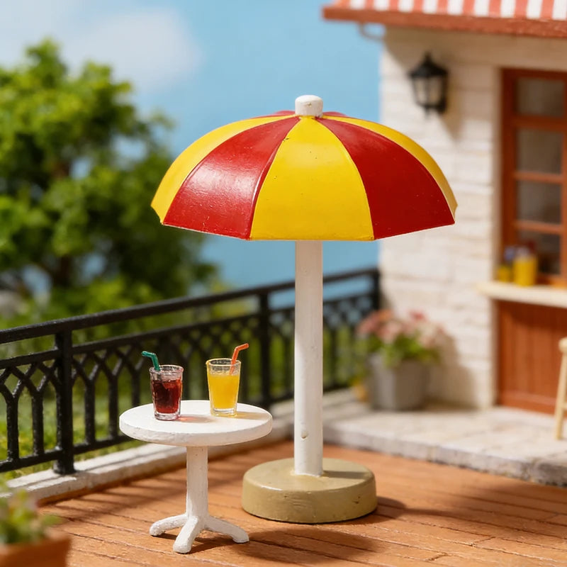 Summer Beach Garden Sculpture Set - Ocean Model Ornaments for DIY Home Decor
