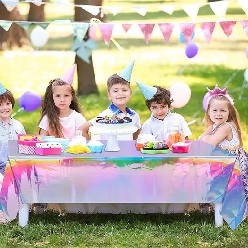 Disposable Color Tablecloth Waterproof 137x183cm for Wedding Party Holiday Dinner