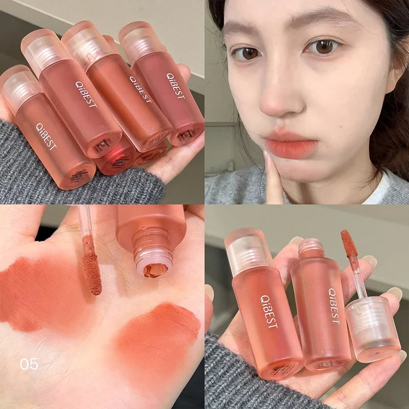 Velvet Matte Liquid Lipstick Set - Long-Lasting Waterproof Lip Gloss 6 Colors