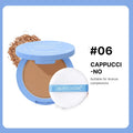 Oil Control Matte Face Powder with Mirror - Long Lasting Setting Makeup