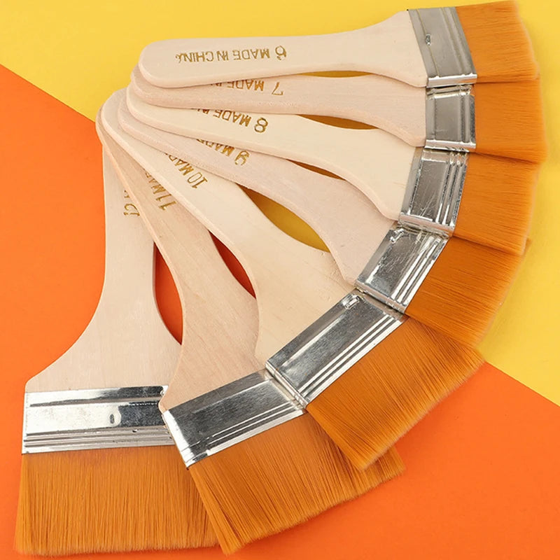 12-Piece Nylon Paint Brush Set for Art, Watercolor & Drawing