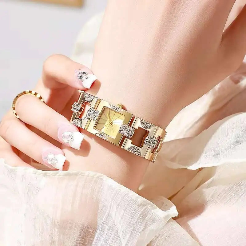 Fashion Square Rhinestone Women Watches Quartz Watch for Girls - Multiple Colors