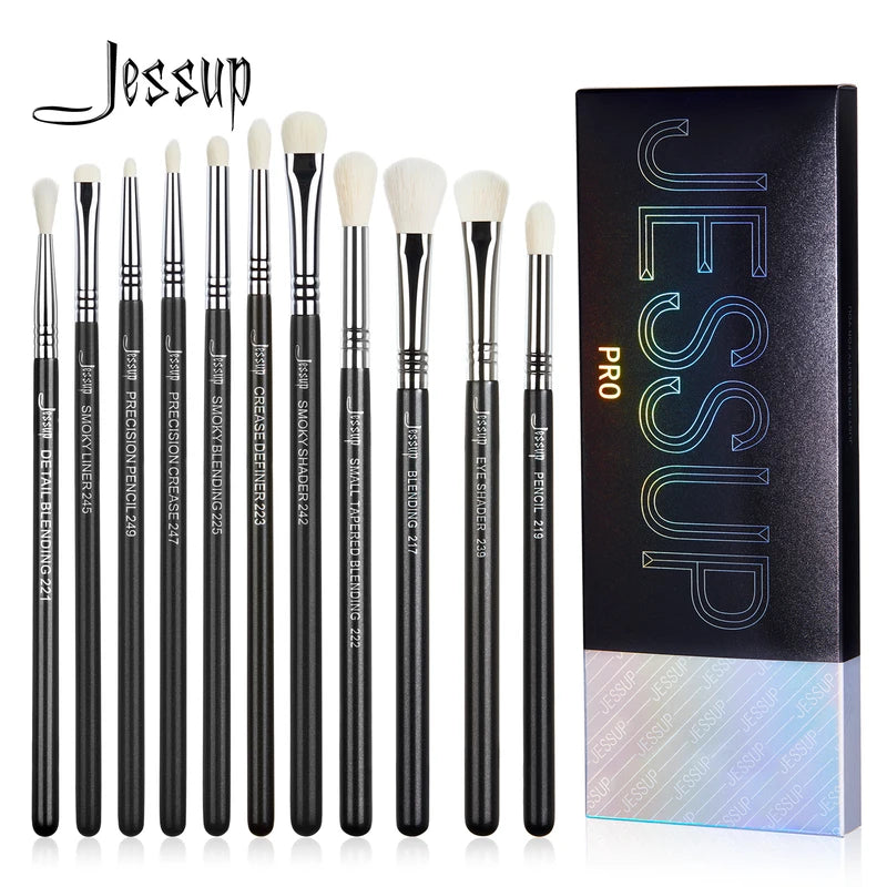 Jessup Eyeshadow Brush Set - Professional Synthetic Makeup Brushes for Eye Makeup, 11 Pcs