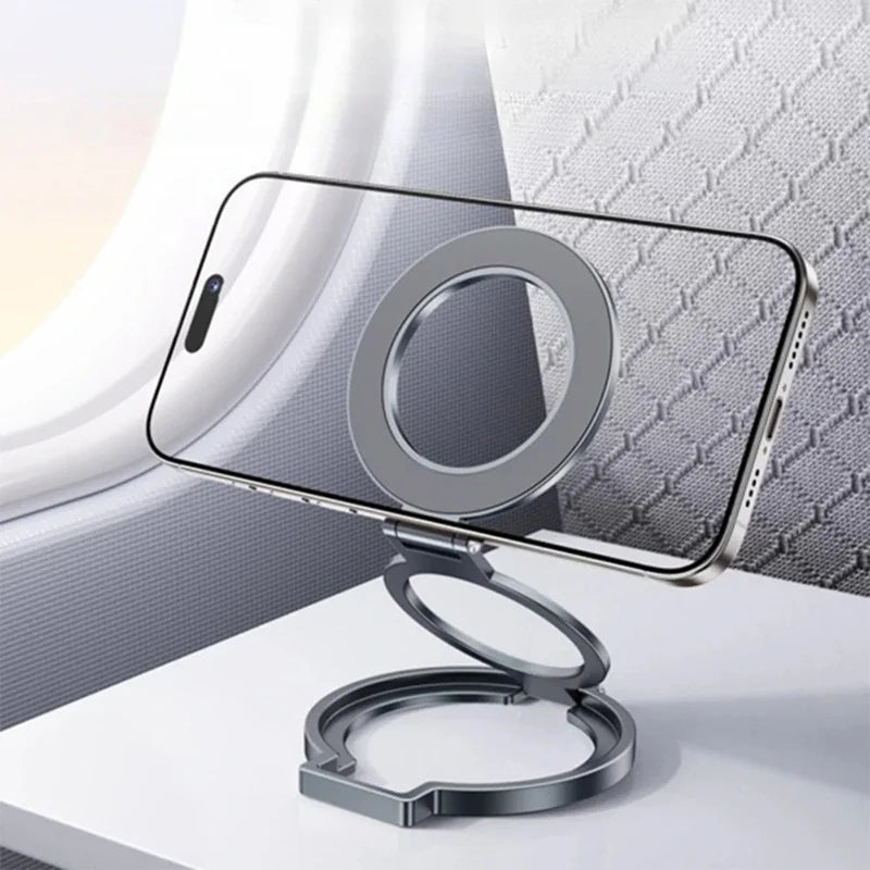360° Rotation Magnetic Finger Ring Phone Holder Aluminum Alloy Foldable