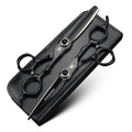 6-Inch Hair Cutting Scissors with Black Gemstone Handles, Professional Steel Thinning & Cutting Tool