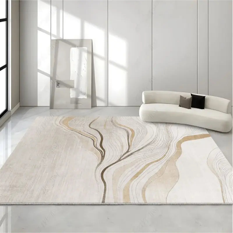 Large Living Room Carpet Light Luxury Area Rug for Sofa Bedroom Floor Mat