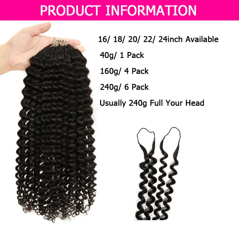 Deep Wave Crochet Human Hair Extensions Knotless Pre Separated for Braiding
