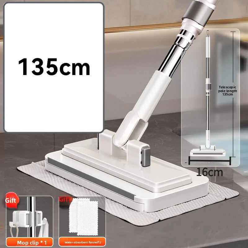Automatic Flat Mop with Removable Cloth & One-Button Disassembly – Household Cleaning Tool