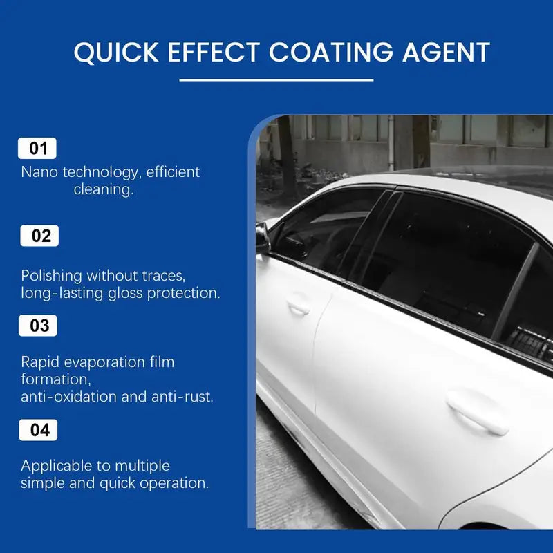 120ml Car Coating Spray Ceramic Wax Protectant Waterless Wash for Vehicles