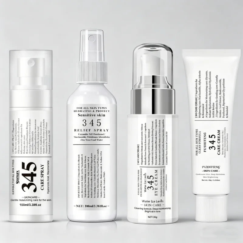 Soothing Skincare Set with Face, Eye Cream & Hydrating Spray - All Skin Types