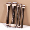 5-Piece Makeup Brush Set for Foundation, Blush, Concealer & Eyeshadow - Multi-Purpose Professional Cosmetic Brushes