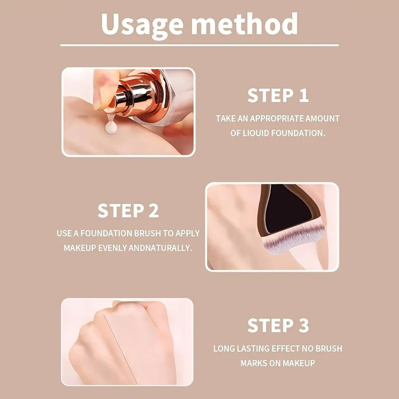 Dual-Ended Makeup Brush Set - 6 Pcs Foundation Concealer Contour Brushes for Beginners